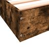 vidaXL Bed Frame without Mattress Smoked Oak 180x200 cm Engineered Wood
