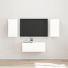 vidaXL TV Cabinet Set 6 pcs High Gloss White Engineered Wood