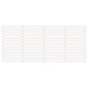 vidaXL Wall Headboard White 206x3x91.5 cm Solid Wood Pine