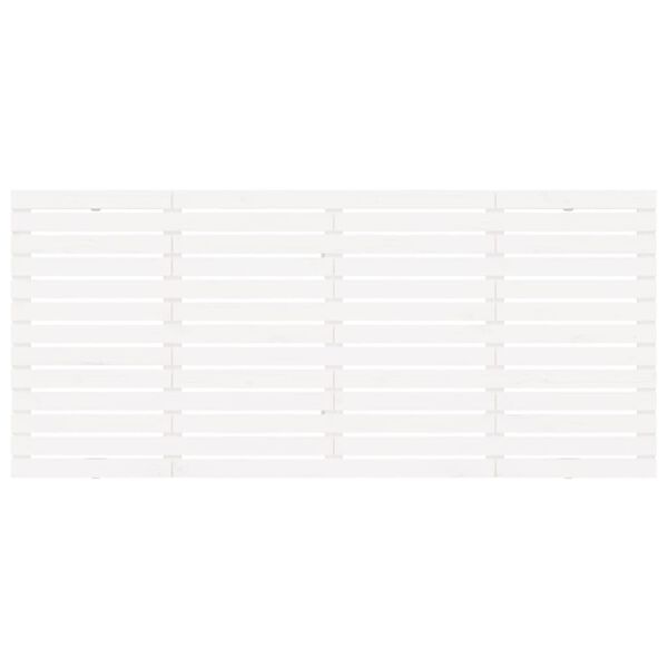vidaXL Wall Headboard White 206x3x91.5 cm Solid Wood Pine