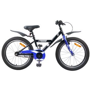 vidaXL Kids Bike 18'' for 5-7 Years Old Black