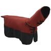 vidaXL Horse Blanket Bordeaux and Black 145 cm Polyester