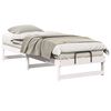 vidaXL Bed Frame White 80 x 200 cm Solid Pine Wood
