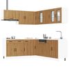 vidaXL 11 Piece Kitchen Cabinet Set Kalmar Artisan Oak Engineered Wood