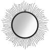 vidaXL Wall Mirror | Decorative Inlays | Wall Mirror | Circular | Art Deco