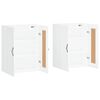 vidaXL Wall Mounted Cabinets 2 pcs White Engineered Wood