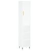 vidaXL Highboard White 34.5x34x180 cm Engineered Wood