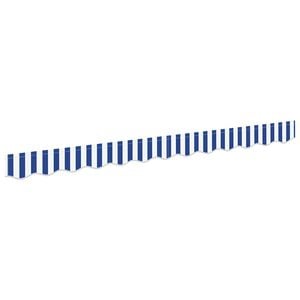 vidaXL Awning Valance Replacement Blue and White 230 x 20 cm Polyester