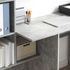 vidaXL Desk Concrete Grey 131.5 x 50 x 106.5 cm Engineered Wood