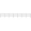 vidaXL Garden Fence with Spear Top Steel 1172x120 cm Black