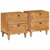vidaXL Bedside Cabinet 2 pcs Light Brown 40 x 33 x 46 cm