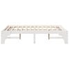 vidaXL Bed Frame White 120 x 200 cm Solid Pine Wood