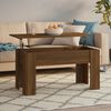 vidaXL Coffee Table Brown Oak 101x49x52 cm Engineered Wood