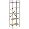 vidaXL Bookcase 5-Tier 56 x 32 x 174 cm Engineered Wood Artisan Oak
