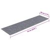 vidaXL Stair Mats Self-adhesive 30 pcs 76x20 cm Light Grey Rectangular