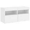 vidaXL 5 Piece TV Wall Units with LED White Engineered Wood