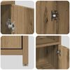 vidaXL 4 Piece Bathroom Furniture Set Artisan Oak Engineered Wood