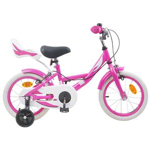 vidaXL Kids Bike 16 Inches for 4-6 Years Old Pink