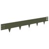 vidaXL Lawn Edging 20 pcs 100 x 15 cm Steel Olive Green