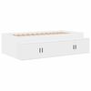 vidaXL Storage Bed Frame with Storage White 90 cm Engineered Wood