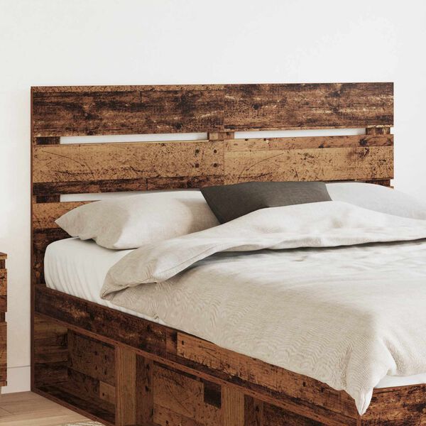 vidaXL Headboard with Headboard Old Wood 150 cm Engineered Wood