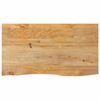 vidaXL Table Top Live Edge 100x60x2,5 cm Solid Wood Mango