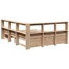 vidaXL Bookcase Bed without Mattress 140x200 cm Solid Wood Pine