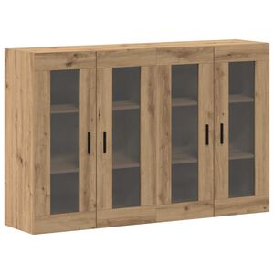 vidaXL Wall Mounted Cabinets 2 pcs Artisan oak 69.5 x 34 x 90 cm