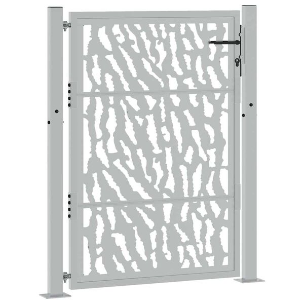 vidaXL Garden Gate 100x125 cm Weathering Steel Trace Design