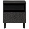 vidaXL Bedside Cabinets 2 pcs Black 40x33x46 cm Solid Wood Mango