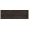 vidaXL Bathroom Countertop Dark Brown 160x50x(2-4) cm Treated Solid Wood