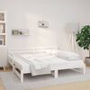 vidaXL Pull-out Day Bed without Mattress White 2x(90x190)cm