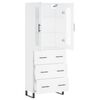 vidaXL Highboard White 69.5x34x180 cm Engineered Wood