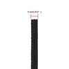 vidaXL Boat Rope Full Black 5 mm 250 m Polypropylene