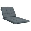 vidaXL Sunlounger Cushion GEMERT 100% Polyester Blue 190 x 80 x 9 cm