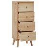vidaXL Chest of Drawers 40x30x100 cm Solid Wood Teak