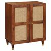 vidaXL Sideboard Brown 60 x 33 x 75 cm Solid Mango Wood
