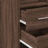 vidaXL Highboard Brown Oak 30x42.5x185 cm Engineered Wood