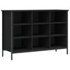 vidaXL Shoe Cabinet Black 100x35x70 cm Engineered Wood