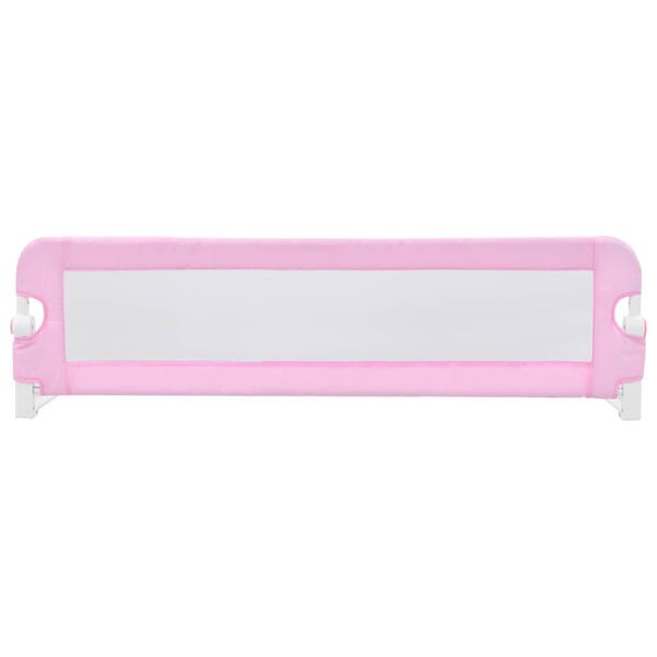 vidaXL Toddler Safety Bed Rail Pink 120x42 cm Polyester