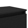 vidaXL Bedside Cabinet Black Oak 40 x 35 x 50 cm Engineered Wood