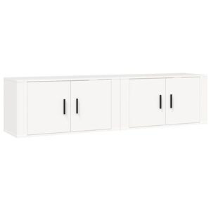 vidaXL Wall-mounted TV Cabinets 2 pcs White 80x34.5x40 cm