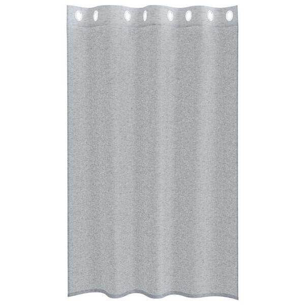 vidaXL Voile Curtain 2 pcs Dark Grey 175 x 140 cm Polyester
