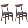 vidaXL Dining Chairs 2 pcs Light Brown 42 x 47.5 x 81 cm