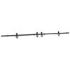 vidaXL Sliding Door Hardware Kit 305 cm Steel Black