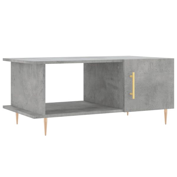 vidaXL Coffee Table Concrete Grey 90x50x40 cm Engineered Wood