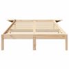 vidaXL Bed Frame Natural 120 x 200 cm Solid Pine Wood