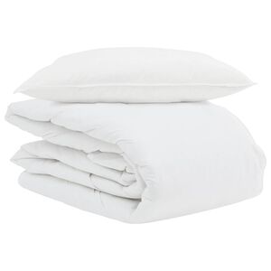 vidaXL Summer Duvet with Pillow 2 pcs White Down Feather