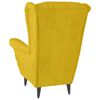 vidaXL Armchair Mustard Yellow Velvet