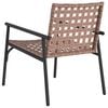 vidaXL Garden Chair 2 pcs Black 79 x 56 x 73.5cm Poly Rattan